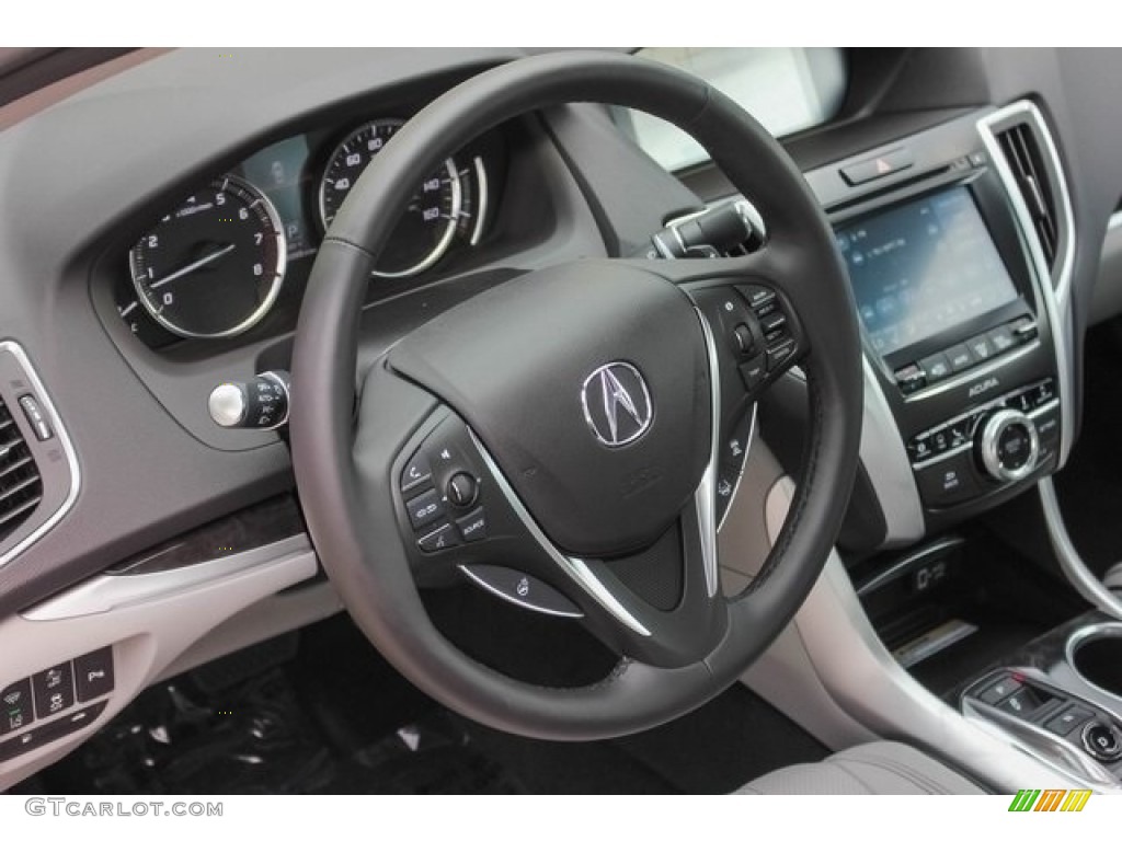 2018 Acura TLX V6 Advance Sedan Graystone Steering Wheel Photo #121788819