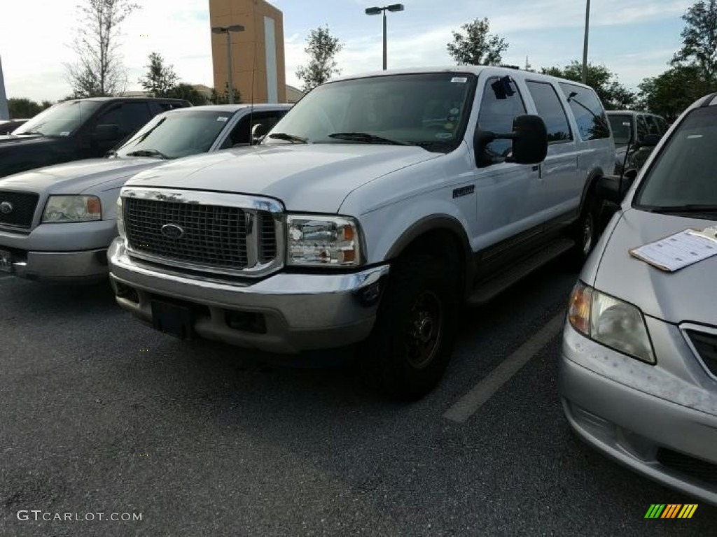 2000 Excursion Limited 4x4 - Oxford White / Medium Parchment photo #1