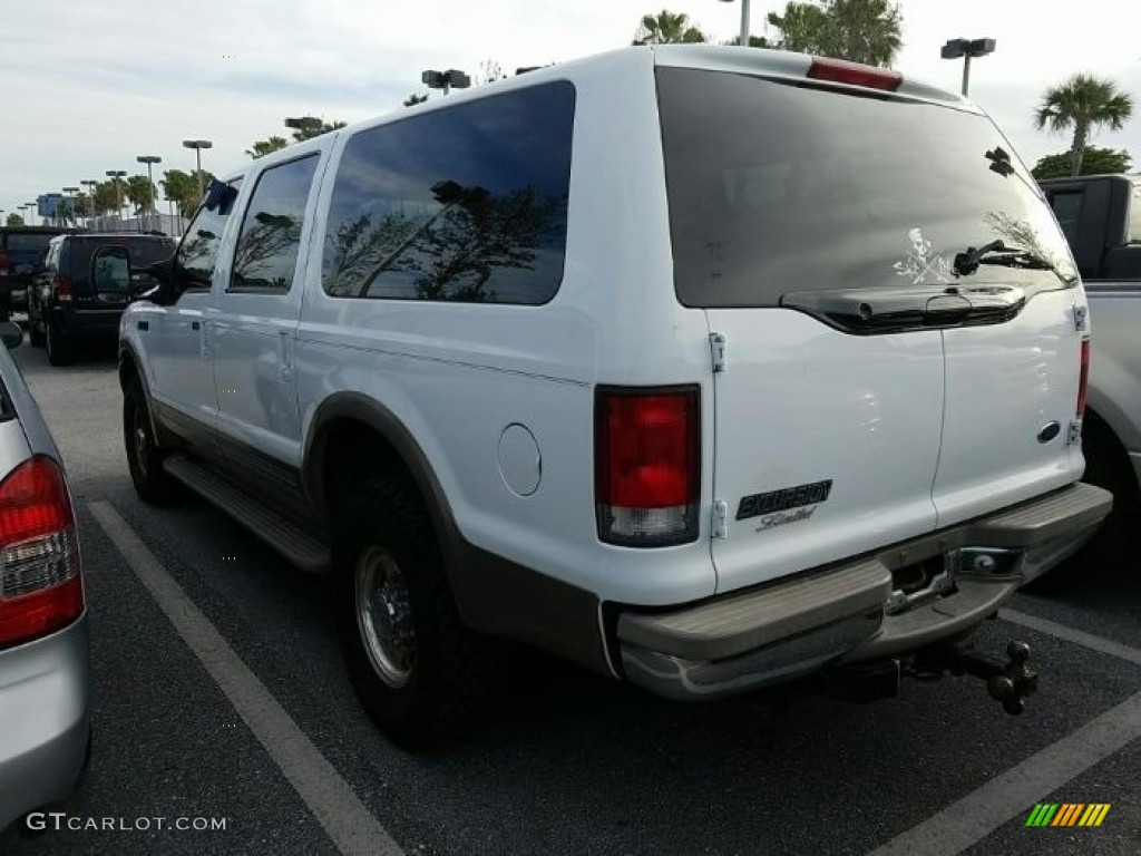 2000 Excursion Limited 4x4 - Oxford White / Medium Parchment photo #2