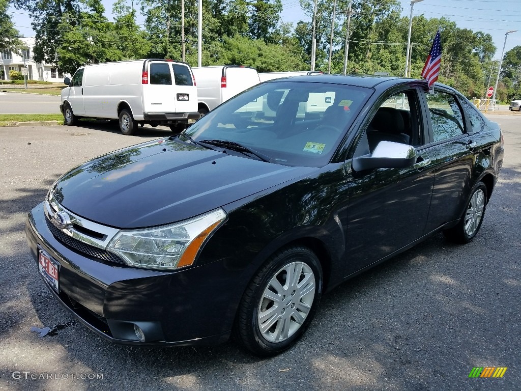 2010 Focus SEL Sedan - Ebony Black / Charcoal Black photo #3
