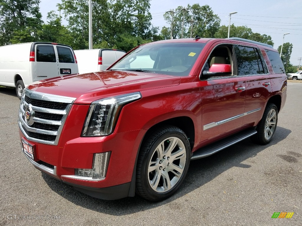 2015 Escalade Luxury 4WD - Crystal Red Tintcoat / Shale/Cocoa photo #3