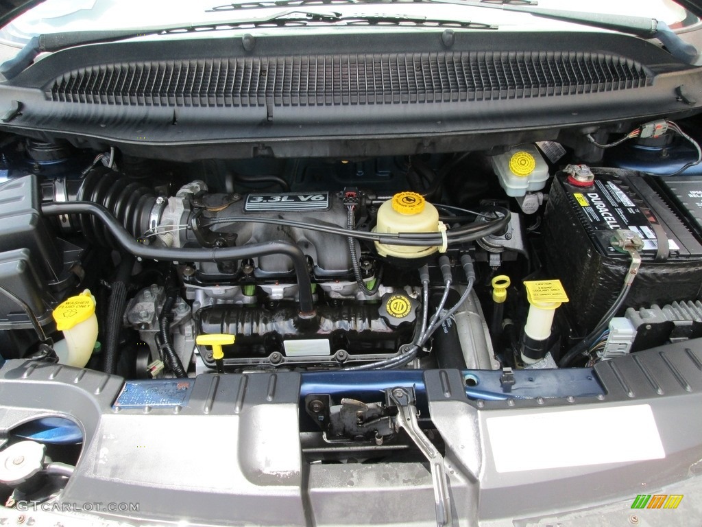 2002 Caravan SE - Patriot Blue Pearl / Sandstone photo #21