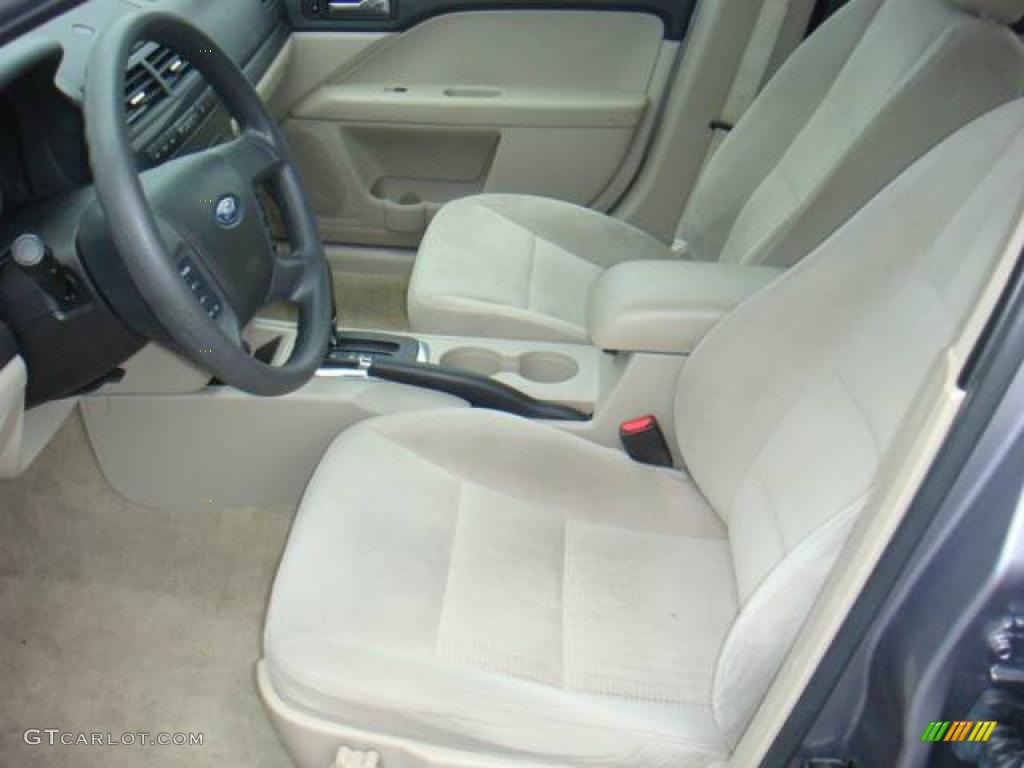 2007 Fusion SE V6 - Tungsten Grey Metallic / Camel photo #8
