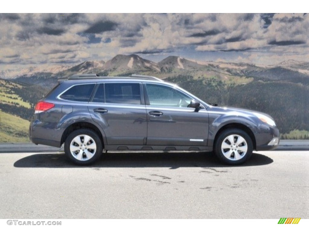 2011 Outback 3.6R Limited Wagon - Graphite Gray Metallic / Off Black photo #2