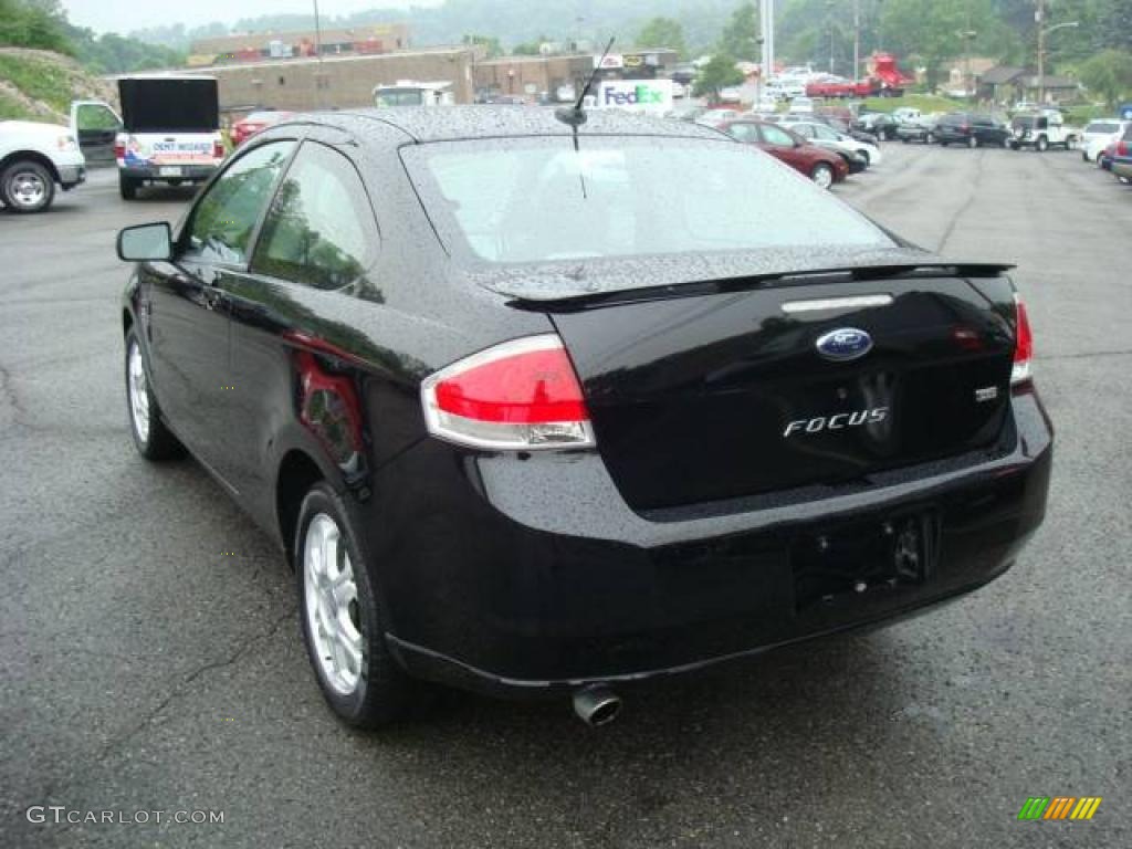 2008 Focus SES Coupe - Black / Medium Stone photo #5