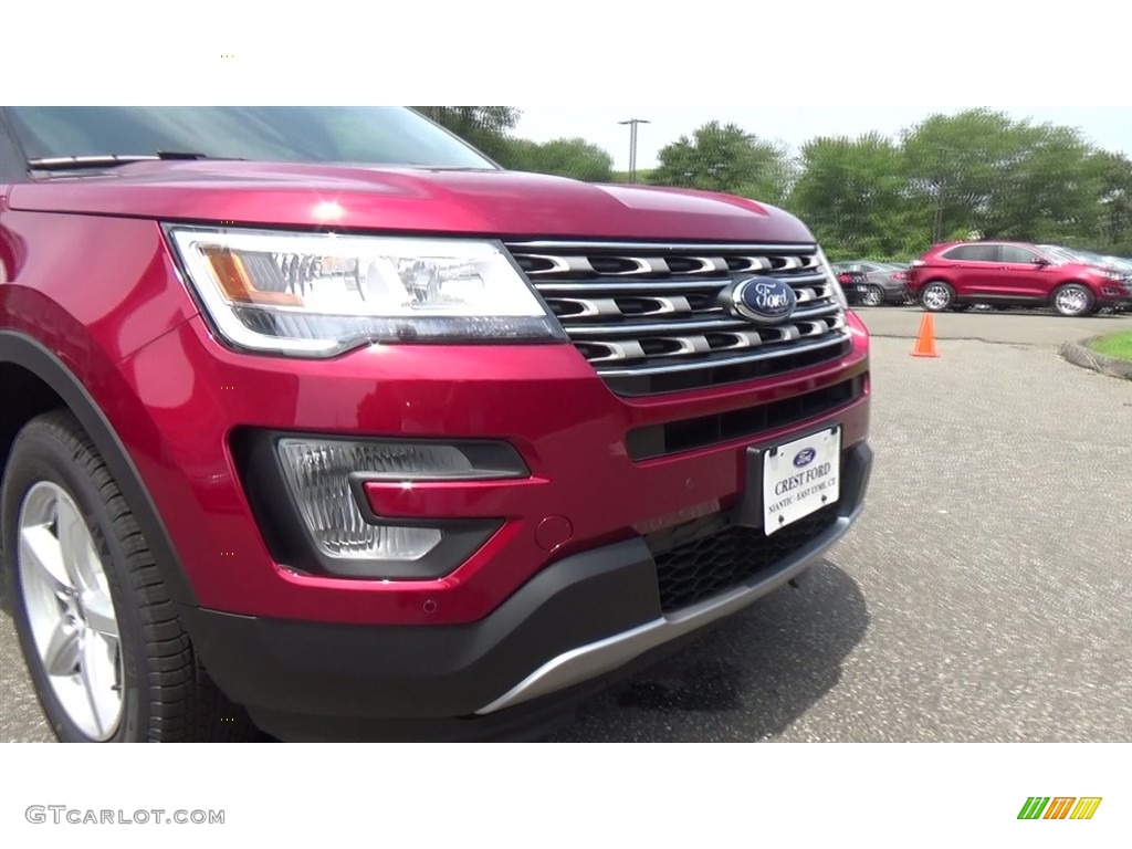 2017 Explorer XLT 4WD - Ruby Red / Medium Light Camel photo #29