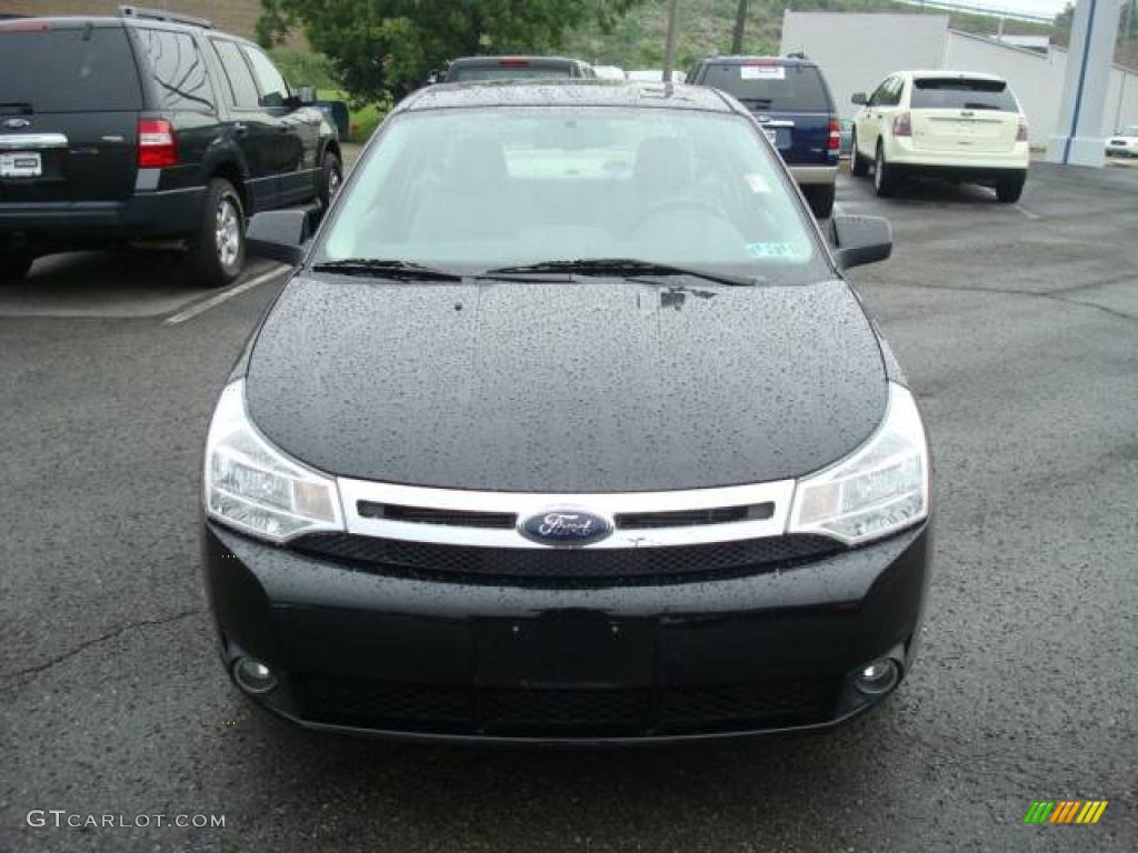 2008 Focus SES Coupe - Black / Medium Stone photo #8