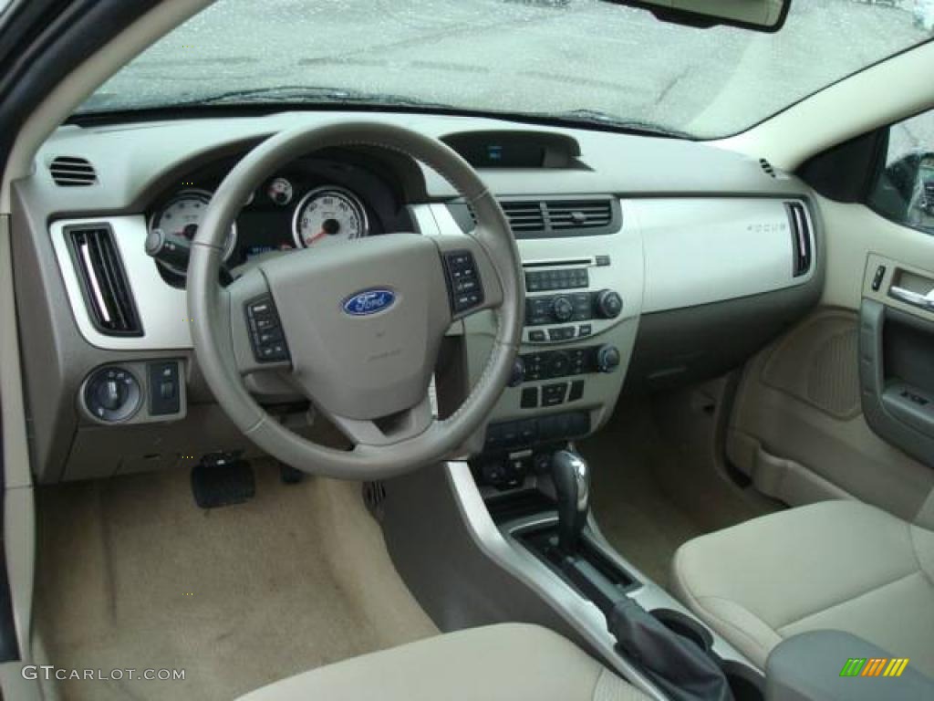 2008 Focus SES Coupe - Black / Medium Stone photo #12