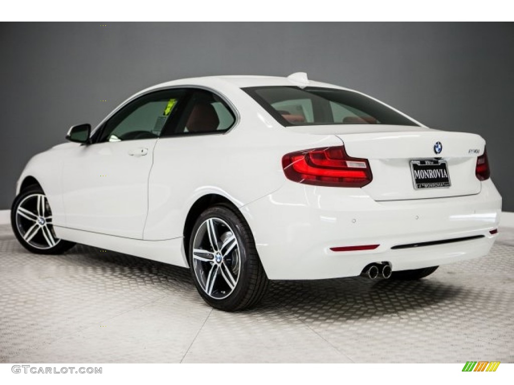 2017 2 Series 230i Coupe - Alpine White / Coral Red photo #3