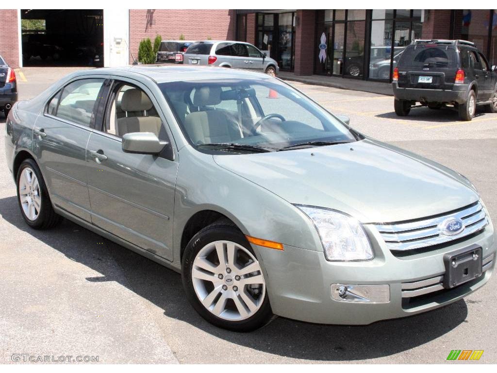2008 Fusion SEL V6 AWD - Moss Green Metallic / Camel photo #3