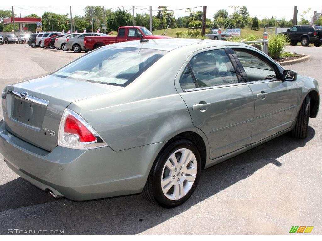 2008 Fusion SEL V6 AWD - Moss Green Metallic / Camel photo #5