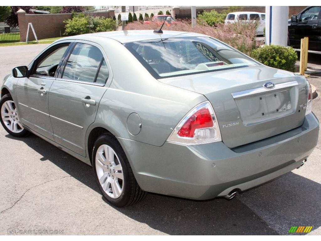 2008 Fusion SEL V6 AWD - Moss Green Metallic / Camel photo #18