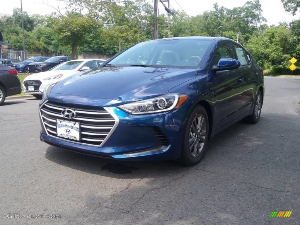 2018 Elantra Limited - Electric Blue / Gray photo #1