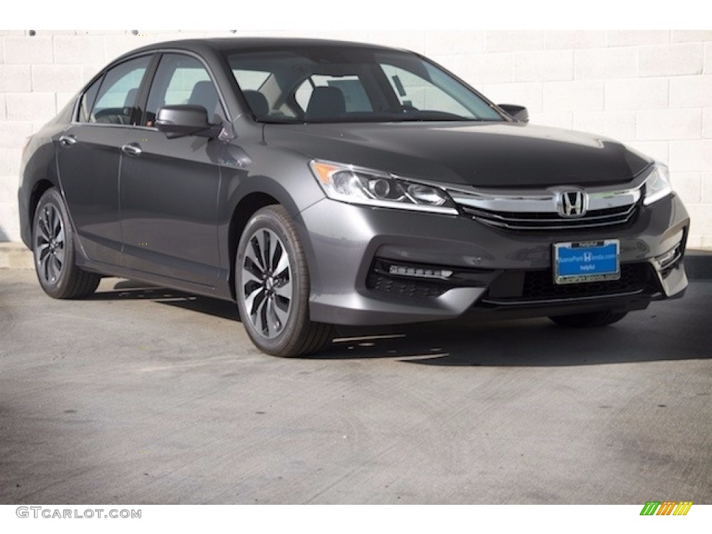 2017 Accord Hybrid EX-L Sedan - Modern Steel Metallic / Black photo #1