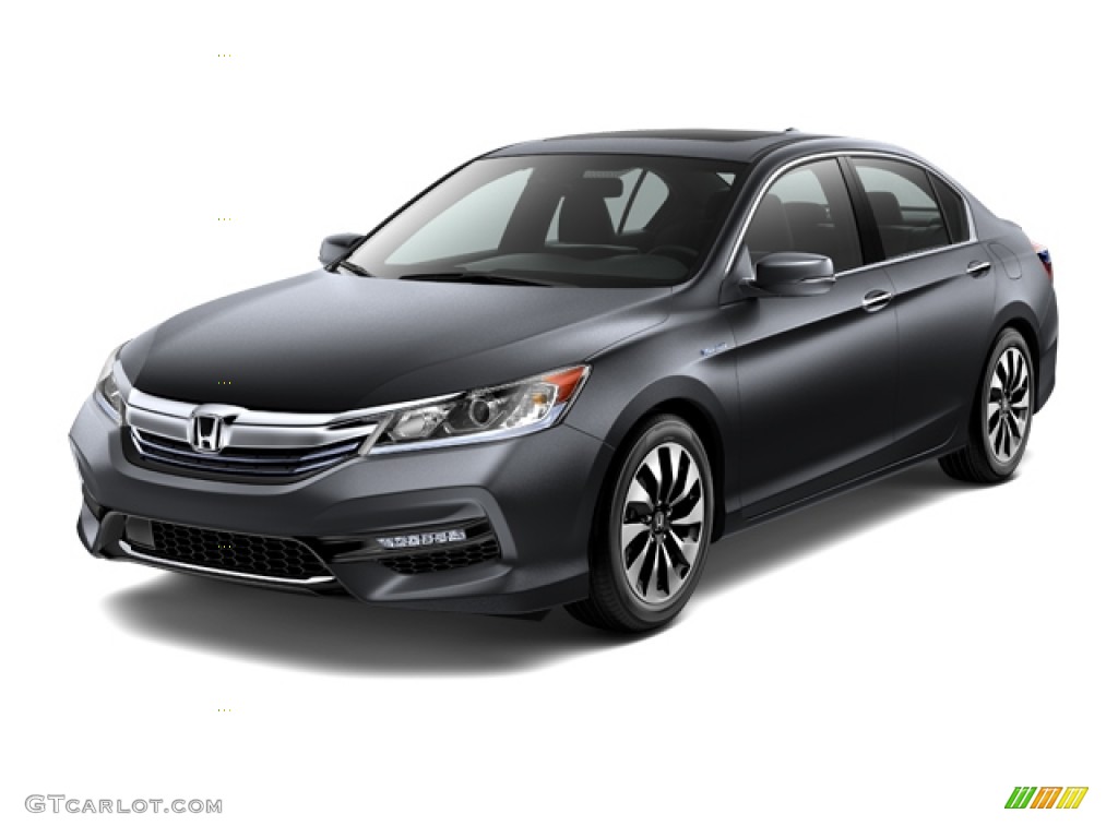 2017 Accord Hybrid EX-L Sedan - Modern Steel Metallic / Black photo #19