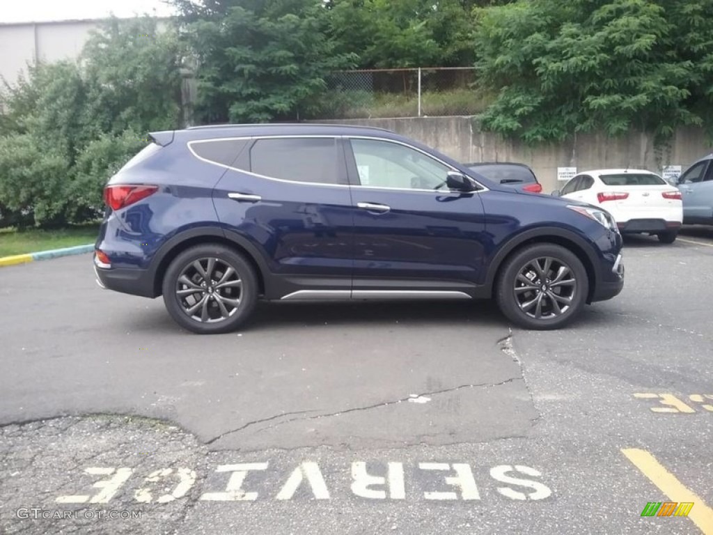 Nightfall Blue 2018 Hyundai Santa Fe Sport 2.0T AWD Exterior Photo #121803222