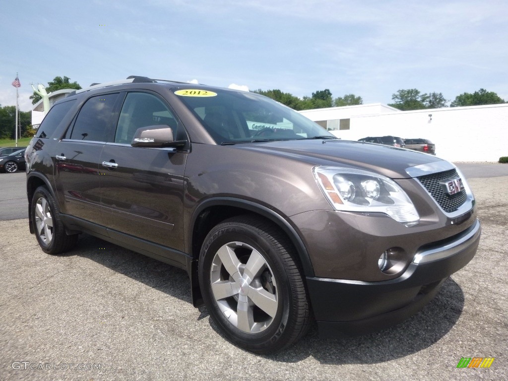 2012 Acadia SLT AWD - Medium Brown Metallic / Ebony photo #4