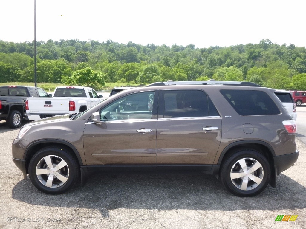2012 Acadia SLT AWD - Medium Brown Metallic / Ebony photo #12