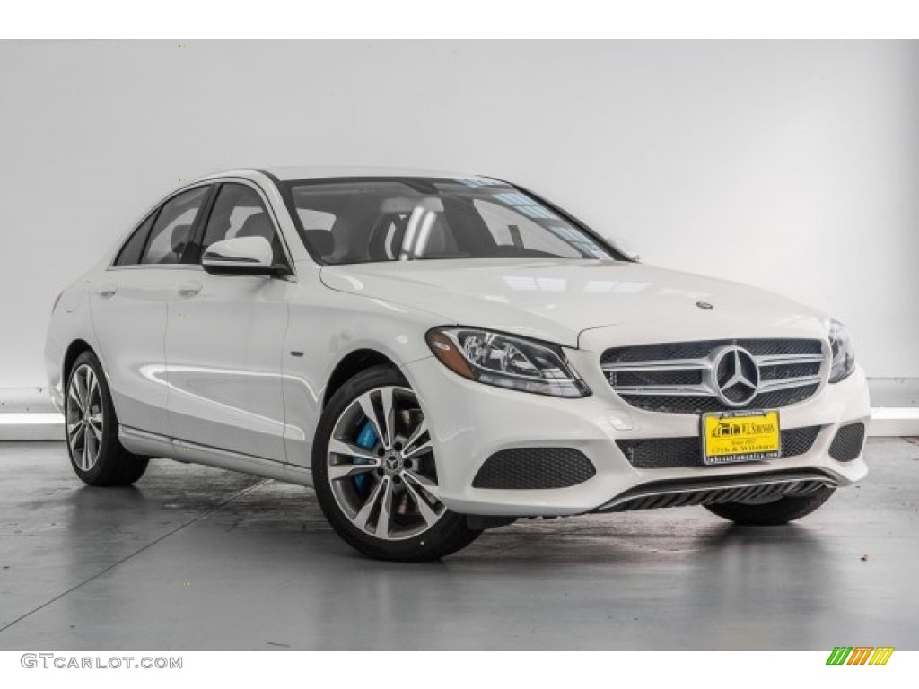 Polar White 2017 Mercedes-Benz C 350e Plug-in Hybrid Sedan Exterior Photo #121806102