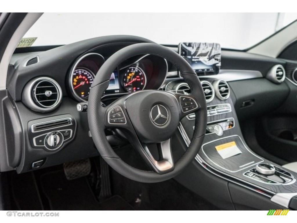 2017 Mercedes-Benz C 350e Plug-in Hybrid Sedan Crystal Grey/Black Dashboard Photo #121806417