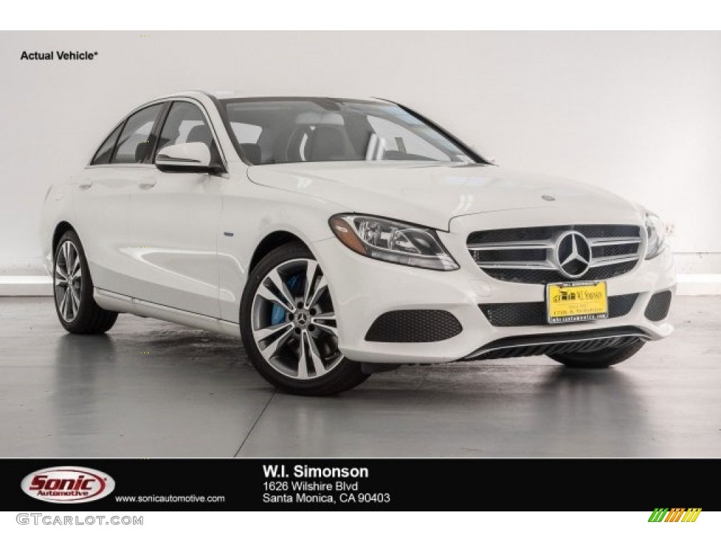 2017 C 350e Plug-in Hybrid Sedan - Polar White / Black photo #1