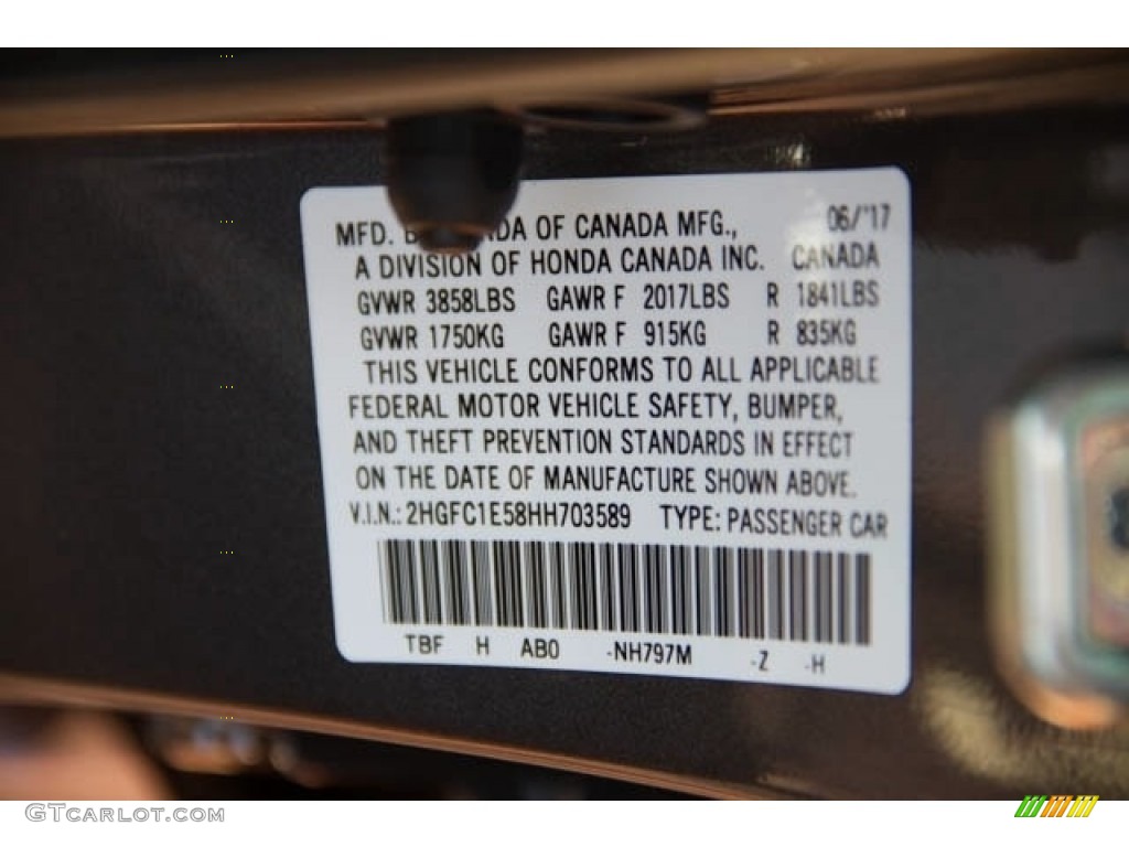 2017 Civic Si Sedan - Modern Steel Metallic / Black photo #20