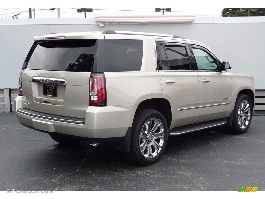 2015 Yukon Denali 4WD - Champagne Silver Metallic / Denali Cocoa/Shale photo #2