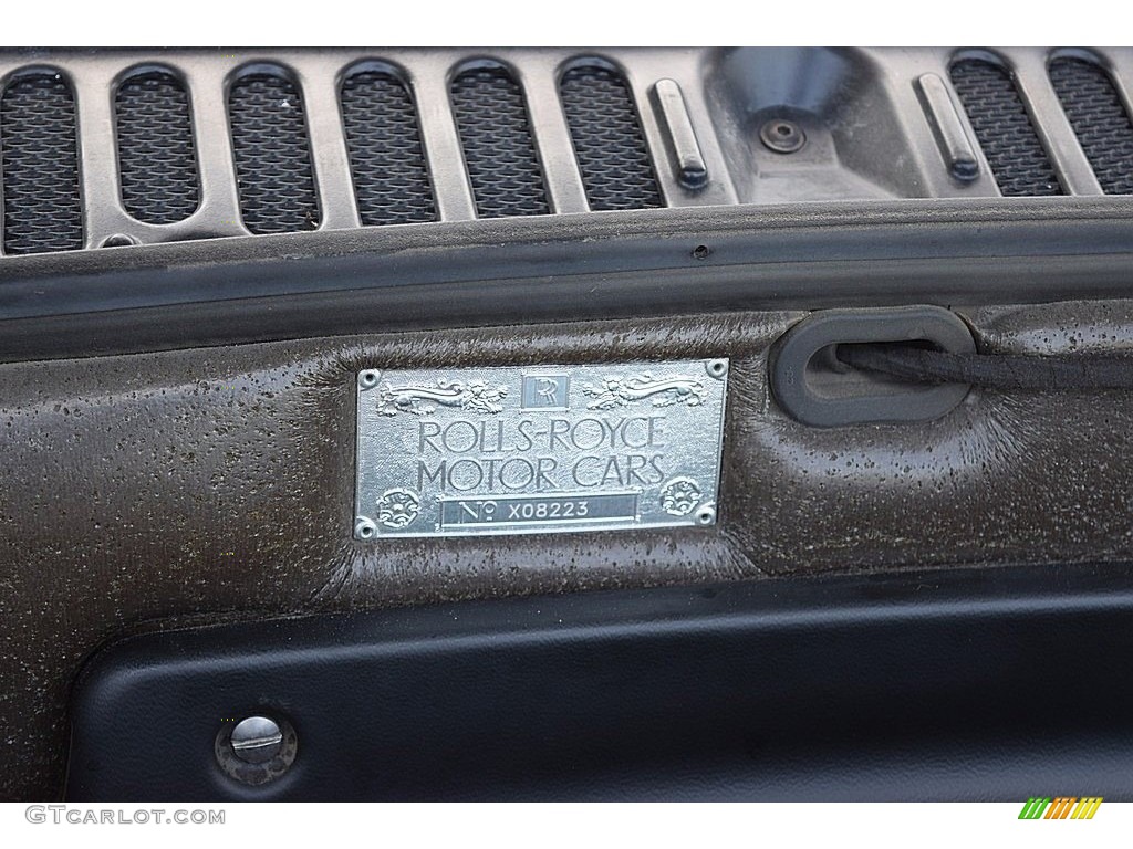 2002 Rolls-Royce Silver Seraph Standard Silver Seraph Model Info Tag Photo #121810720