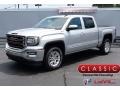 2017 Quicksilver Metallic GMC Sierra 1500 SLE Crew Cab 4WD  photo #1