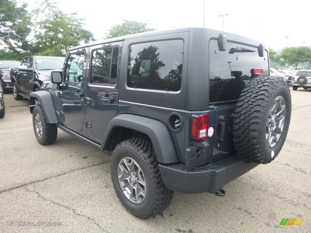 2017 Wrangler Unlimited Rubicon 4x4 - Rhino / Black photo #3