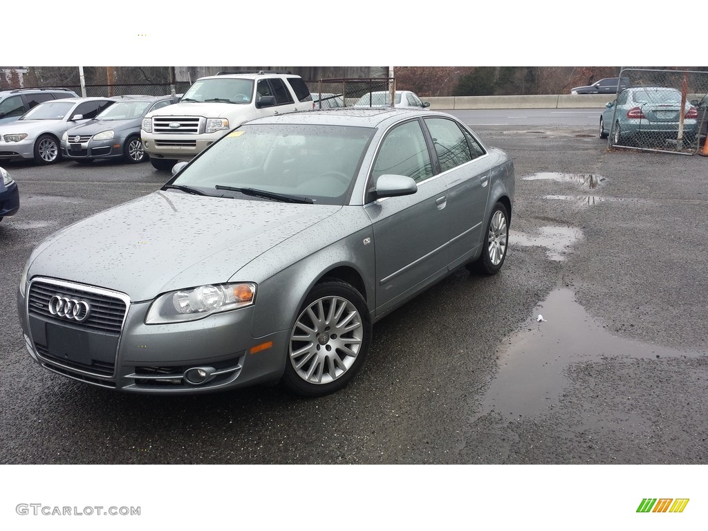 2006 A4 2.0T quattro Sedan - Dolphin Gray Metallic / Ebony photo #2