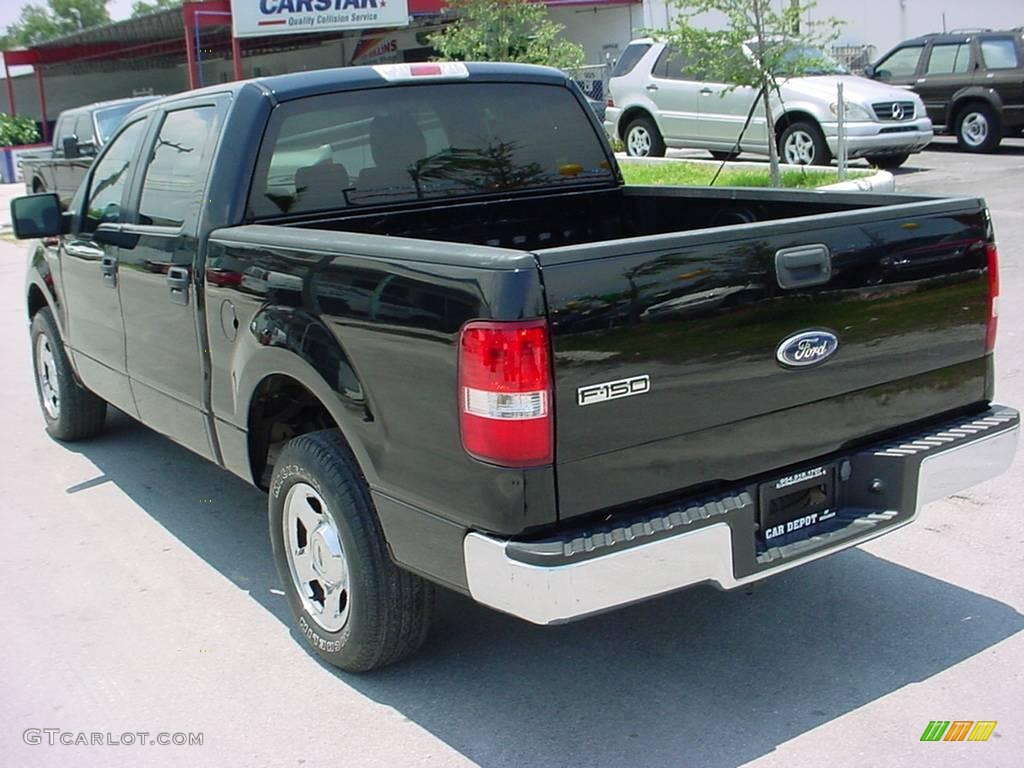 2006 F150 XLT SuperCrew - Black / Medium/Dark Flint photo #3