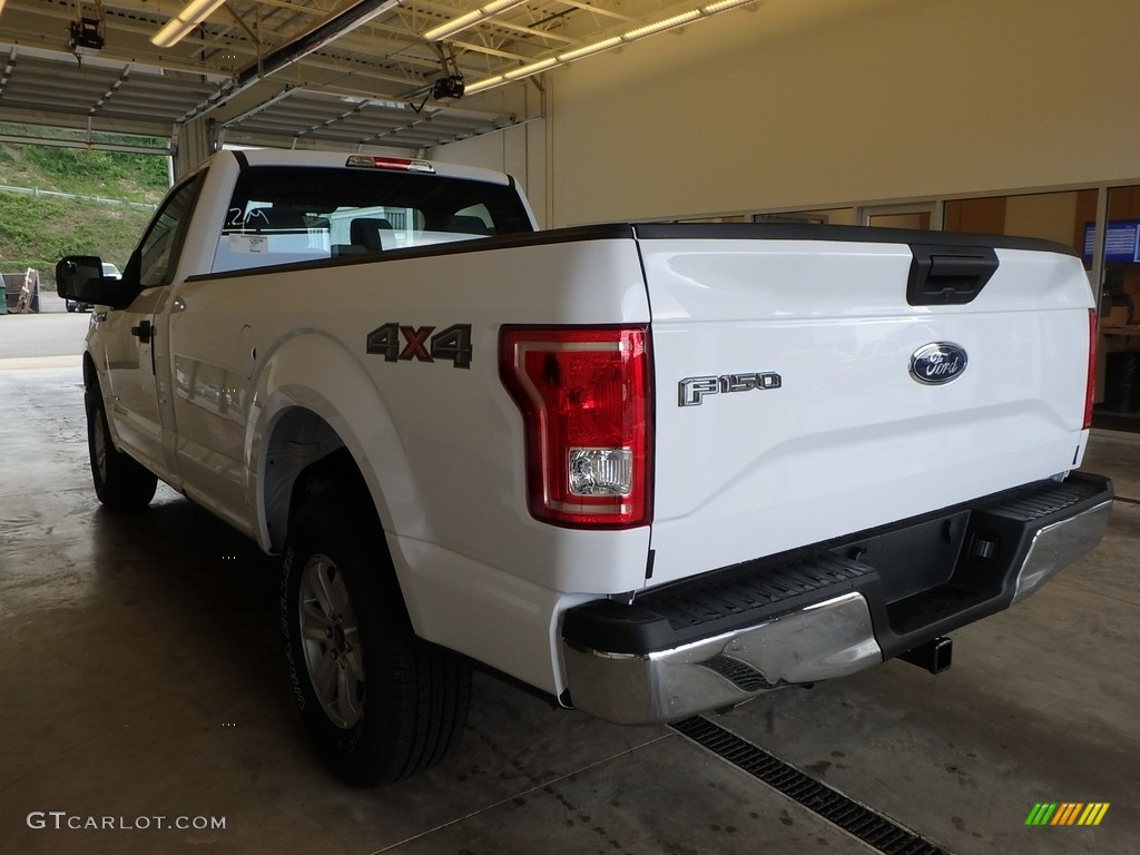 2017 F150 XL Regular Cab 4x4 - Oxford White / Earth Gray photo #3
