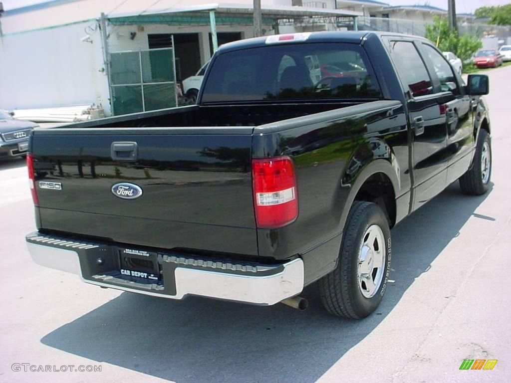2006 F150 XLT SuperCrew - Black / Medium/Dark Flint photo #6