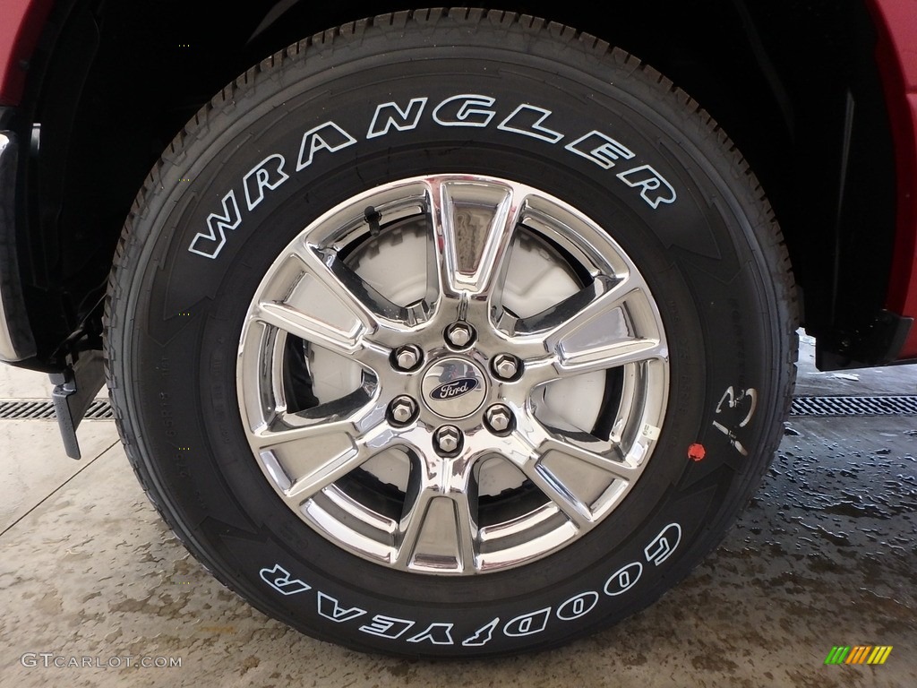 2017 F150 XLT SuperCab 4x4 - Ruby Red / Earth Gray photo #5