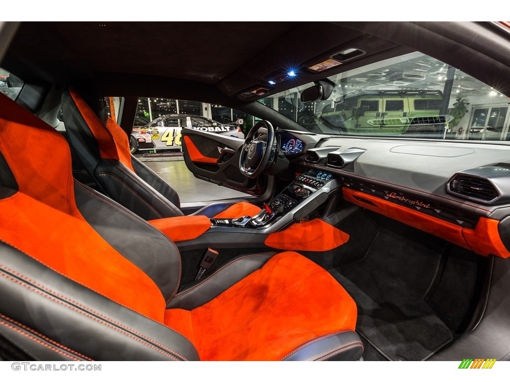 Rosso Alala/Nero Ade Interior 2015 Lamborghini Huracan LP 610-4 Photo #121813714