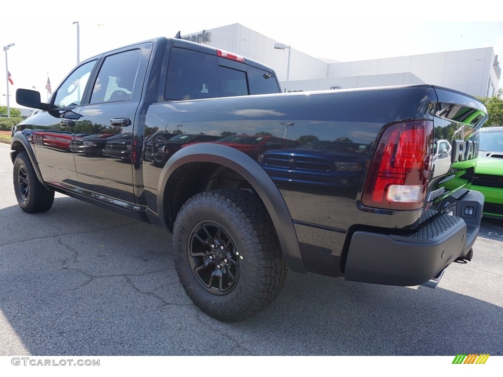 2017 1500 Rebel Crew Cab - Brilliant Black Crystal Pearl / Black/Diesel Gray photo #2