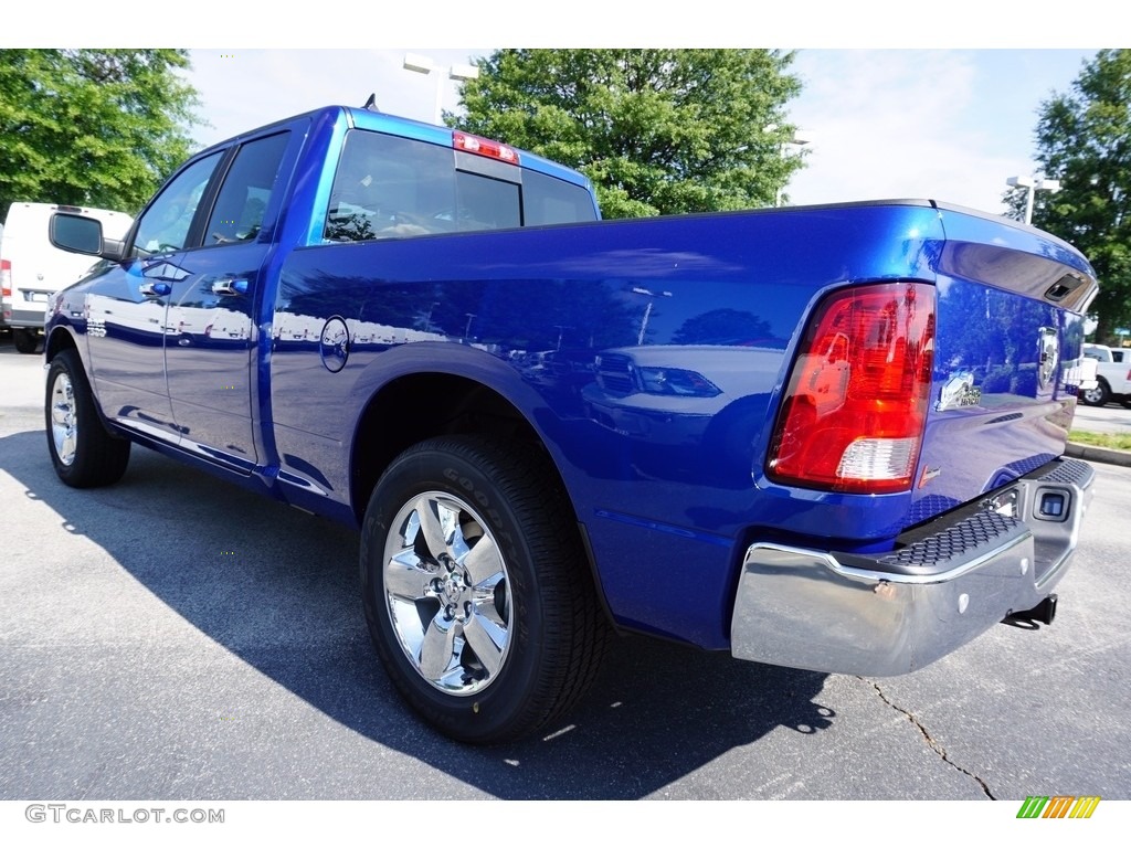 2017 1500 Big Horn Quad Cab - Blue Streak Pearl / Black/Diesel Gray photo #2