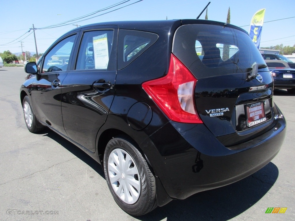 2014 Versa Note S - Super Black / Charcoal photo #5