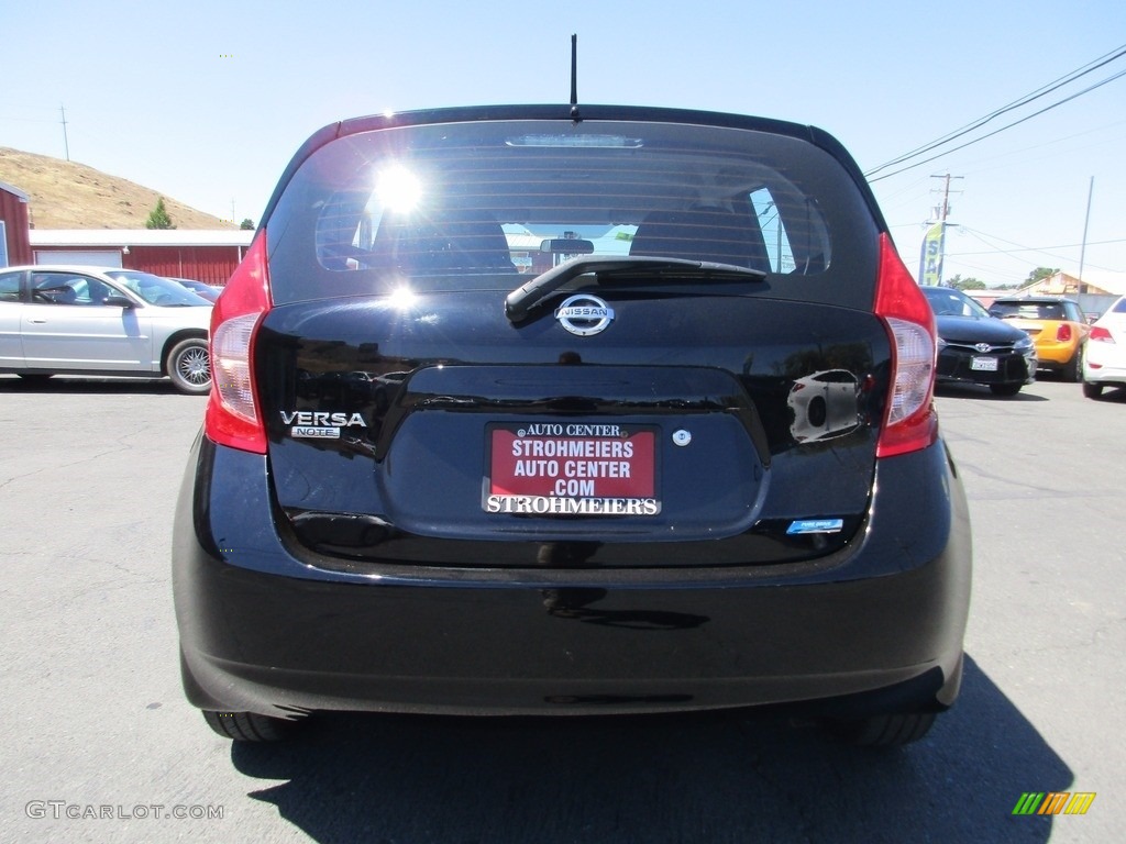 2014 Versa Note S - Super Black / Charcoal photo #6
