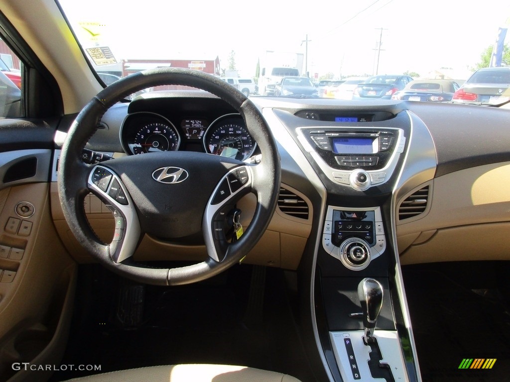 2012 Elantra Limited - Desert Bronze / Beige photo #9
