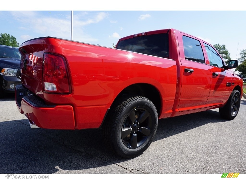 2017 1500 Express Crew Cab - Flame Red / Black/Diesel Gray photo #3