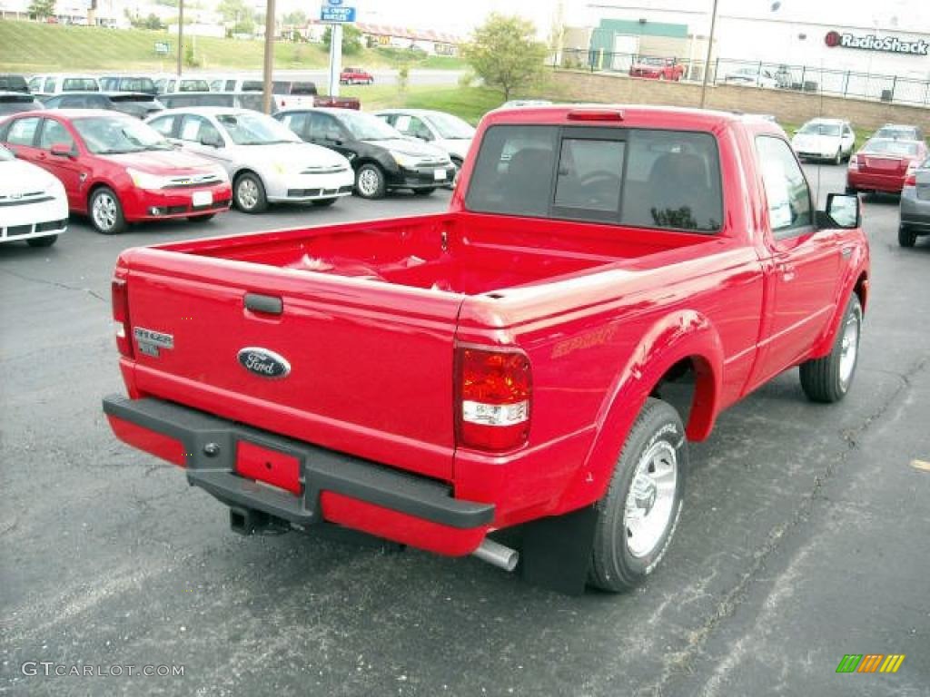 2009 Ranger Sport Regular Cab - Torch Red / Medium Dark Flint photo #3