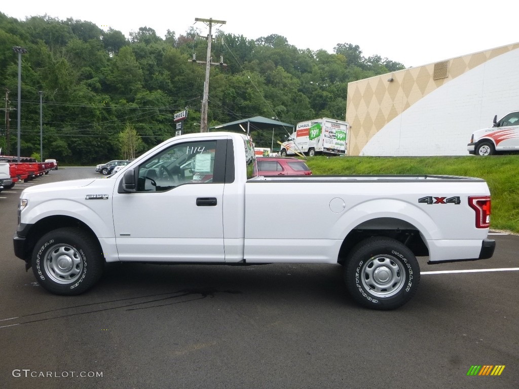 2017 F150 XL Regular Cab 4x4 - Oxford White / Earth Gray photo #6