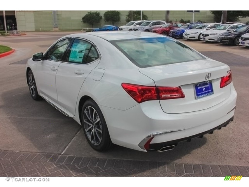 2018 TLX V6 Technology Sedan - Bellanova White Pearl / Parchment photo #5