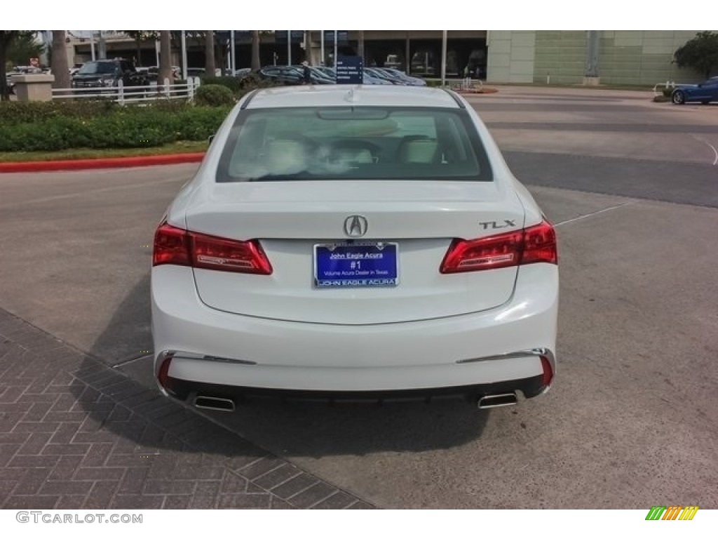 2018 TLX V6 Technology Sedan - Bellanova White Pearl / Parchment photo #6