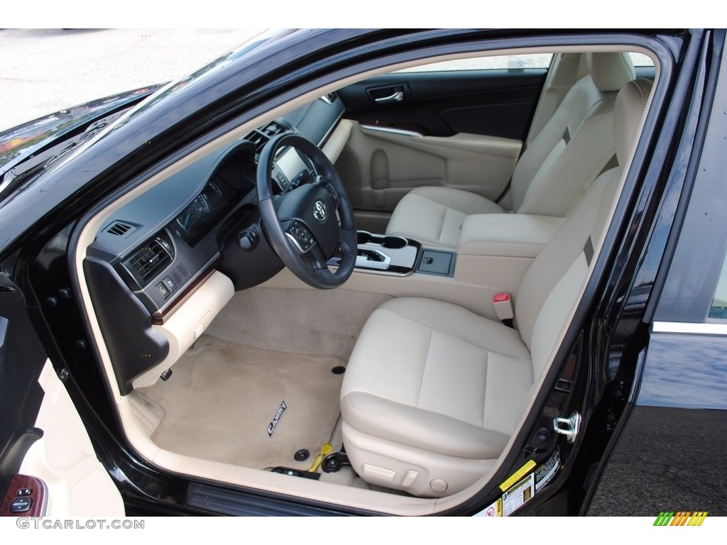 2014 Camry XLE - Attitude Black Metallic / Ivory photo #11