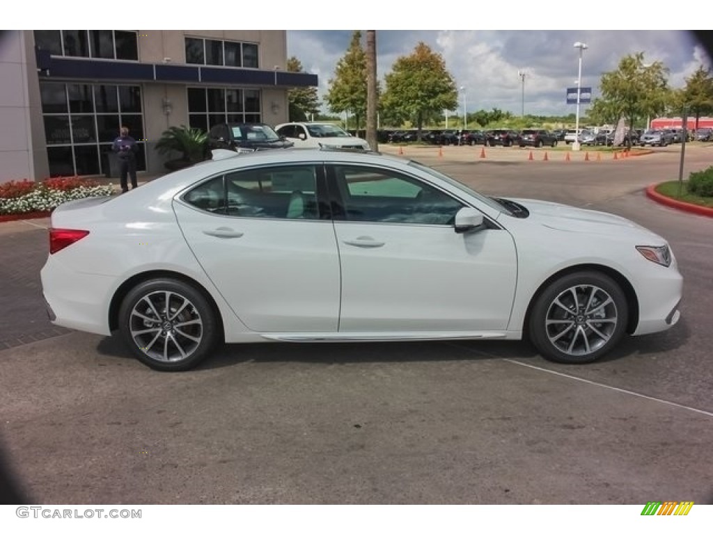 2018 TLX V6 Technology Sedan - Bellanova White Pearl / Parchment photo #8