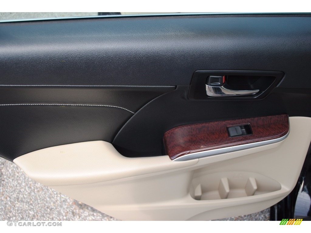 2014 Camry XLE - Attitude Black Metallic / Ivory photo #23