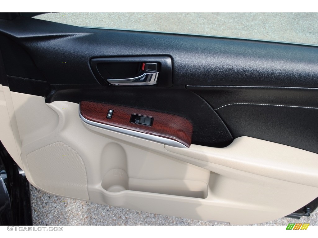 2014 Camry XLE - Attitude Black Metallic / Ivory photo #28